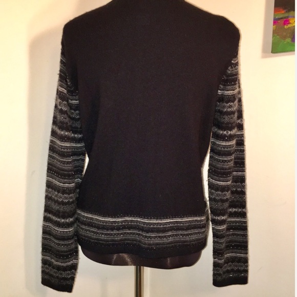 HP 🤩 TALBOTS Embellished Cashmere Blend Cardigan - Picture 4 of 4